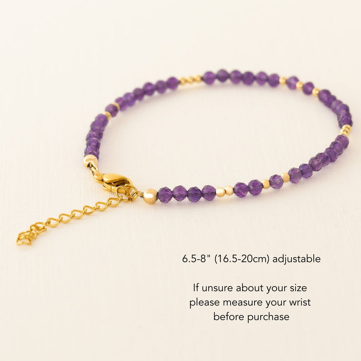 Amethyst Bead Bracelet