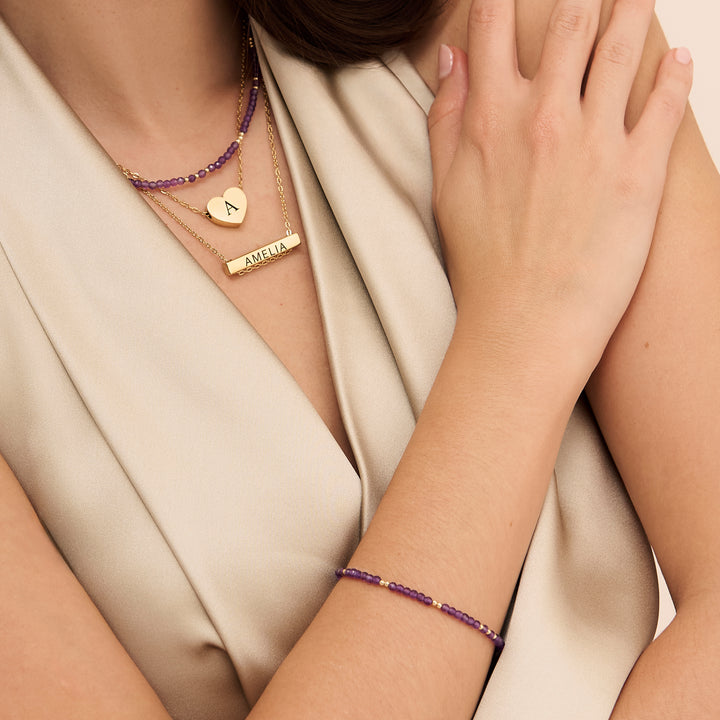 Amethyst Necklace and Bracelet