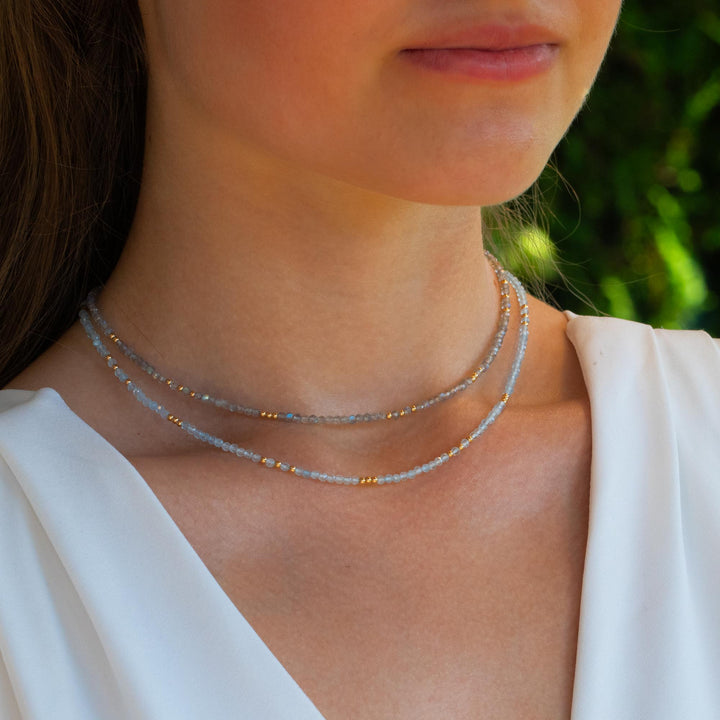 Aquamarine Gem Necklace