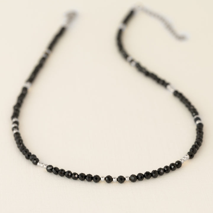 Black Tourmaline Necklace Silver