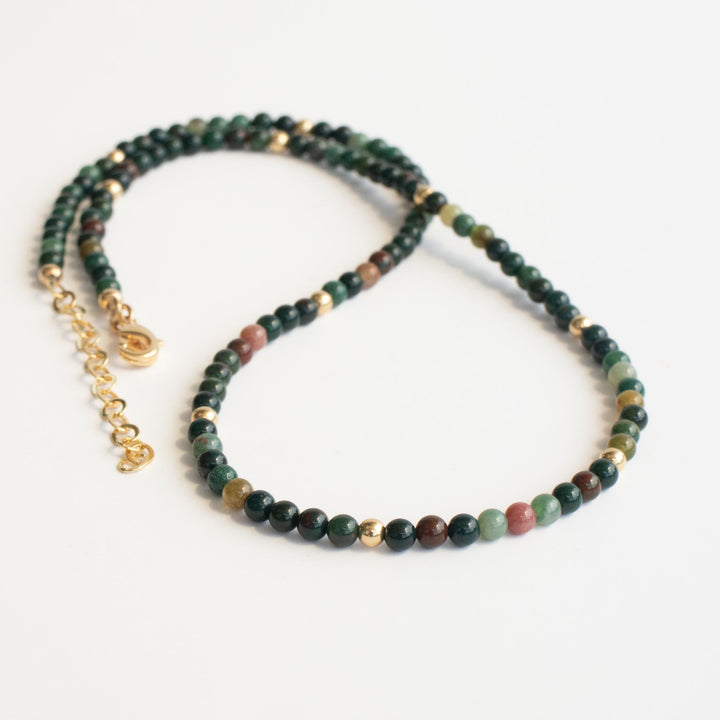 Bloodstone Necklace Womens