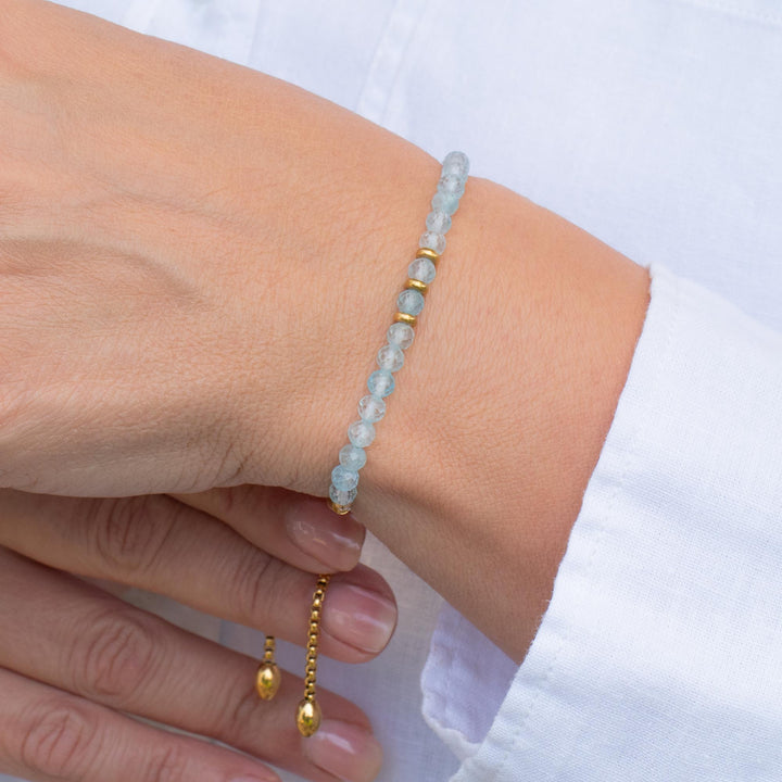 Blue Topaz Birthstone Bracelet