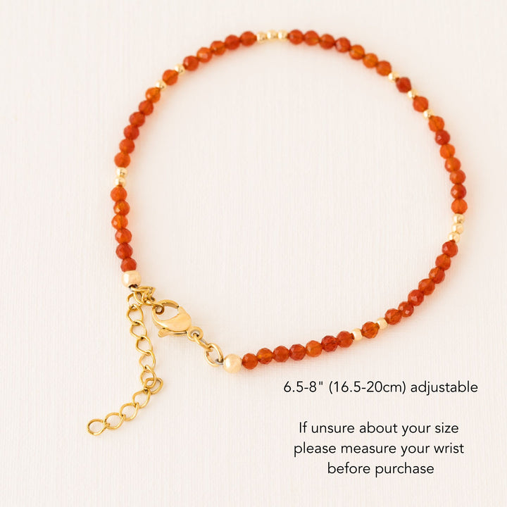 red carnelian bracelet