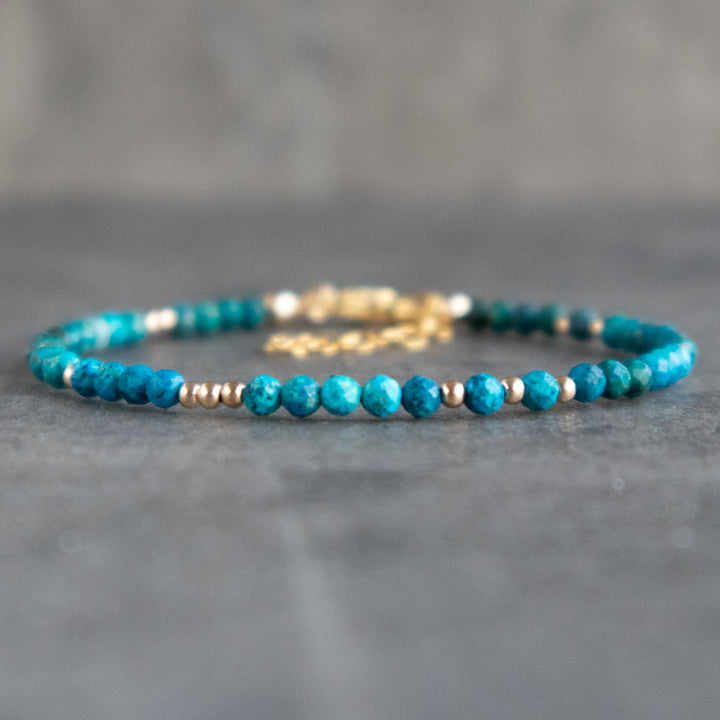 Chrysocolla Crystal Bracelet