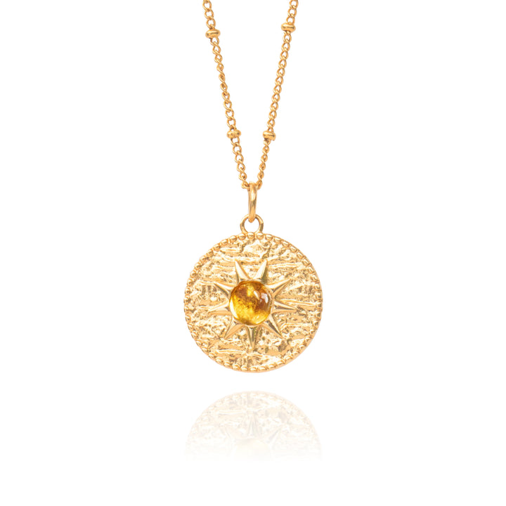 Gold and Citrine Necklace