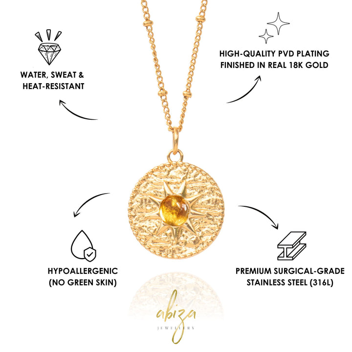 Citrine Pendant Necklace