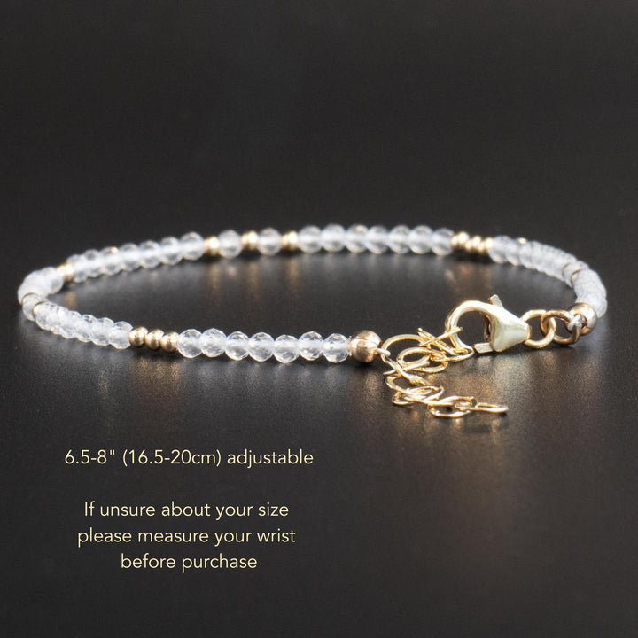 Skinny Clear Quartz Bracelet