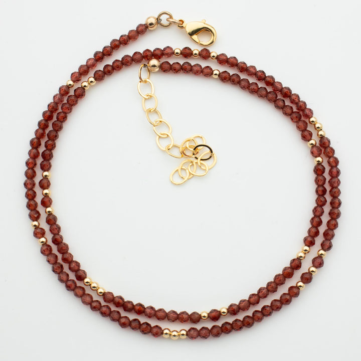 Garnet Birthstone Necklace
