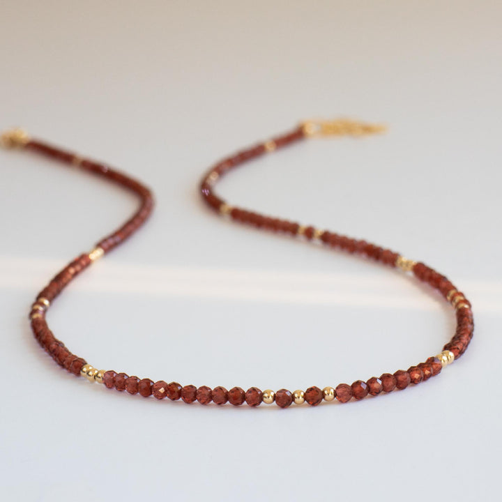 Garnet Crystal Necklace