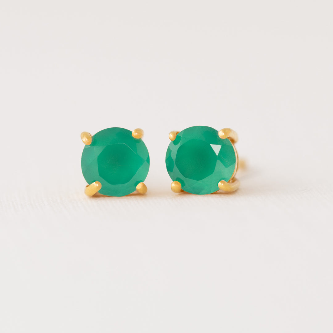 Green Onyx Earrings