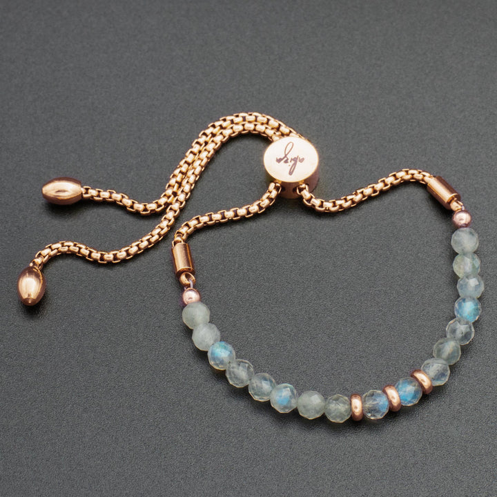 Blue Labradorite Beaded Bracelet