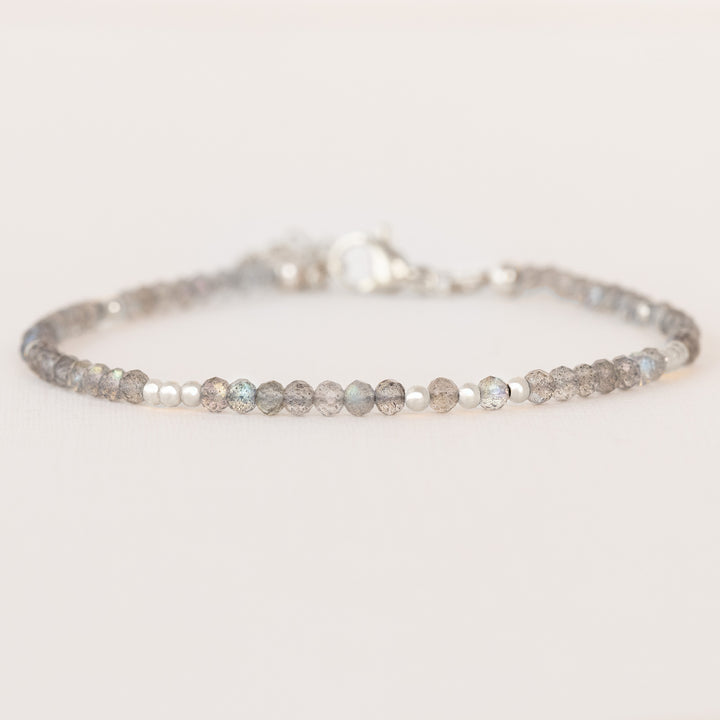labradorite silver bracelet