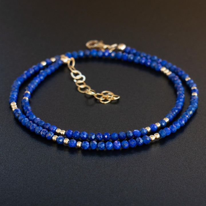 Gold Lapis Lazuli Necklace