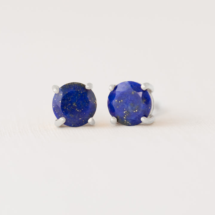 Lapis Lazuli Earrings Silver