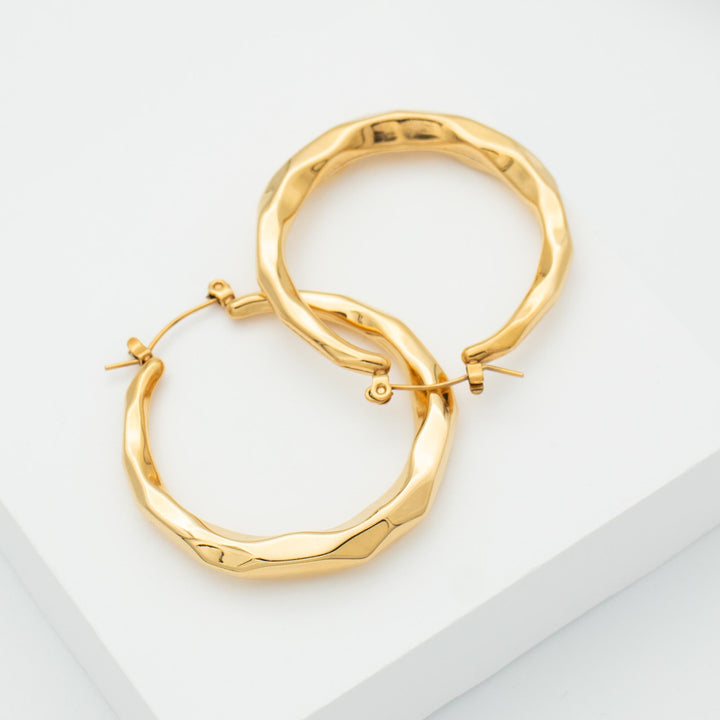 Large Gold Hoop Earrings