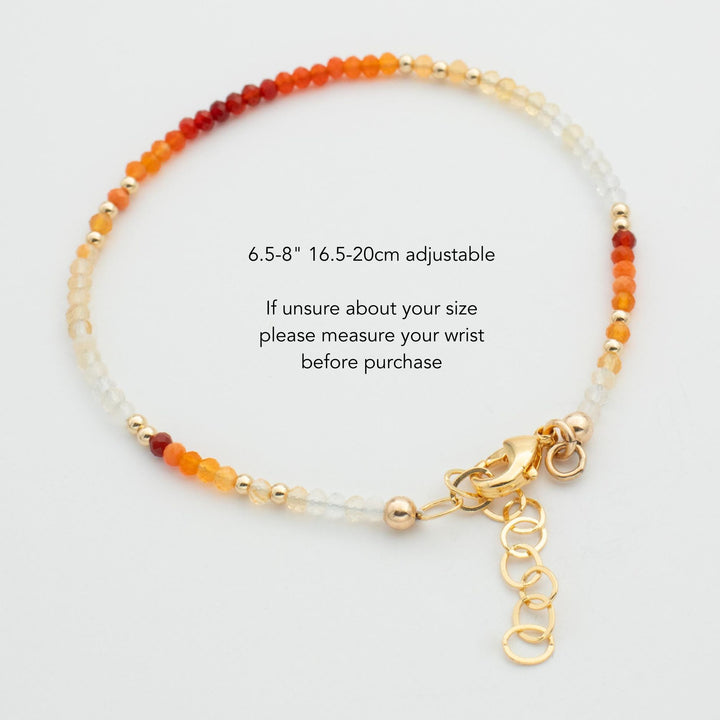 Red Fire Opal Bracelet