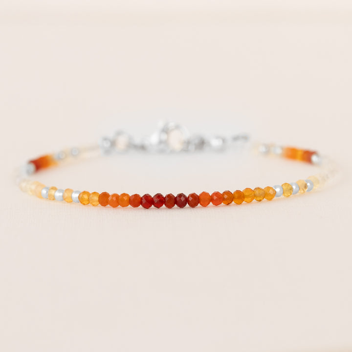 mexican fire opal bracelet silver