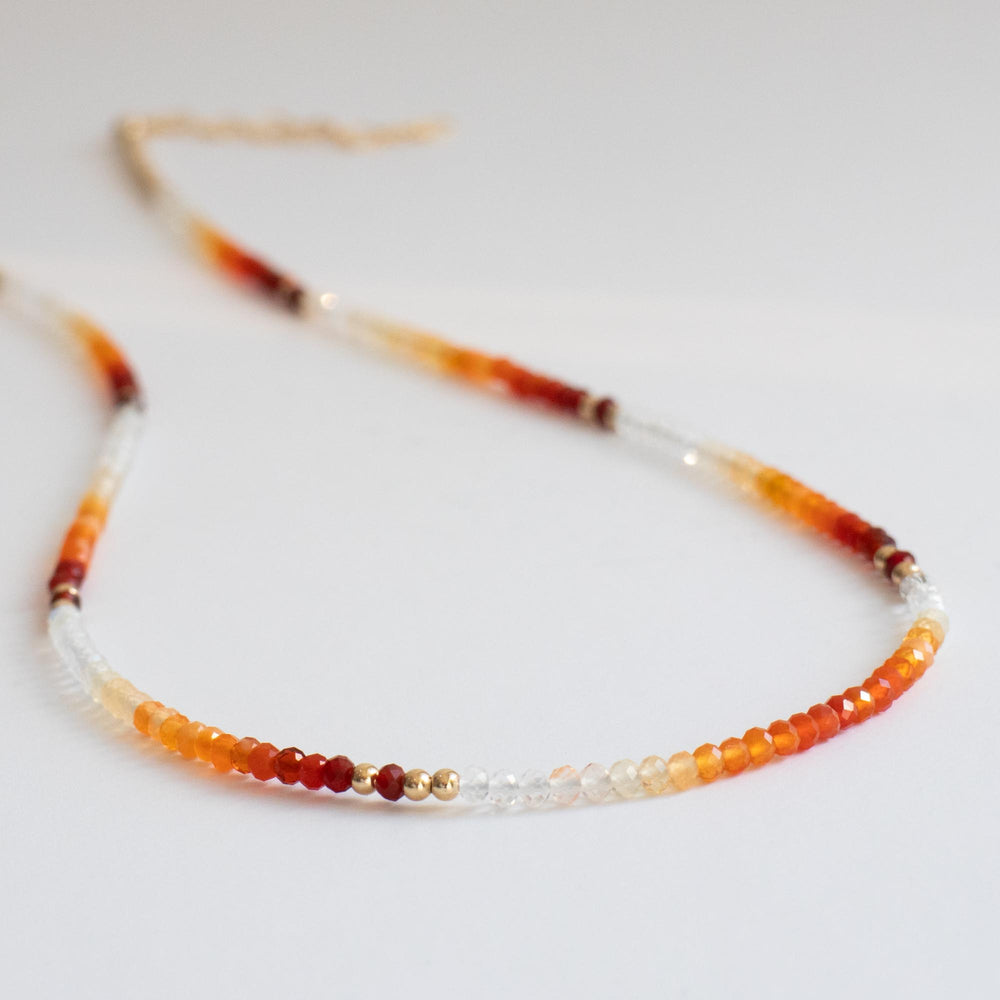 Mexican Fire Opal Necklace