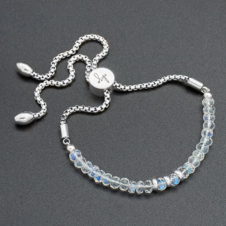Real Moonstone Bracelet Silver