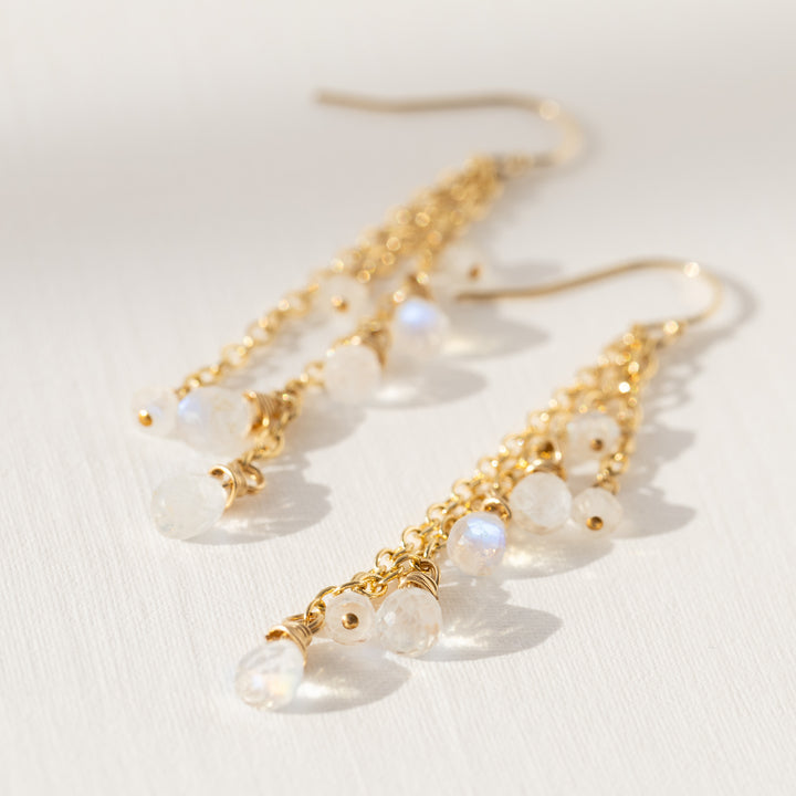 Moonstone Drop Earrings