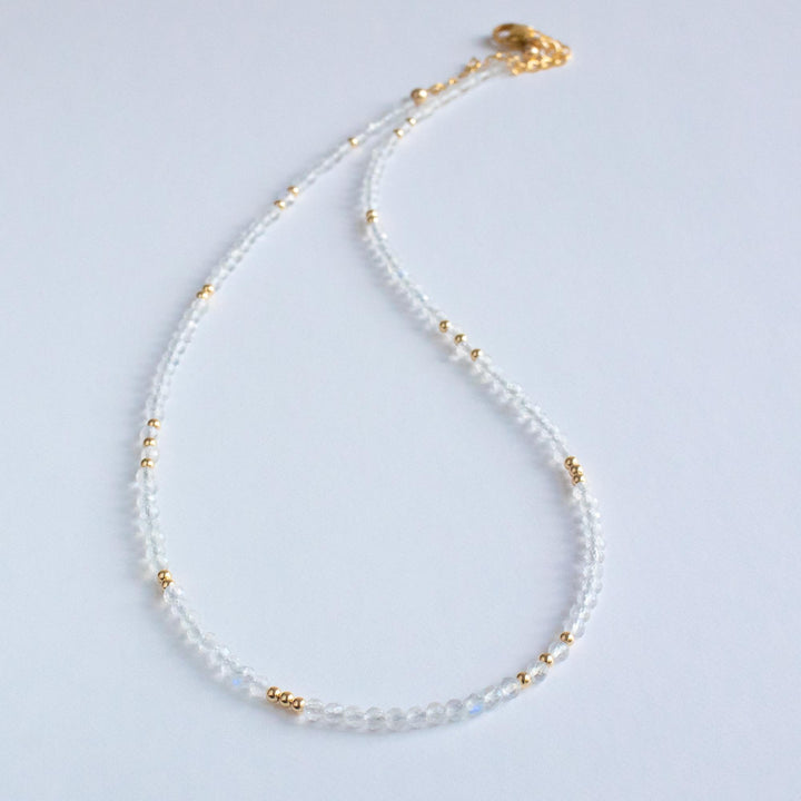 Gold Moonstone Necklace