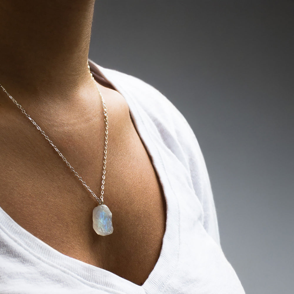 Moonstone Gem Necklace