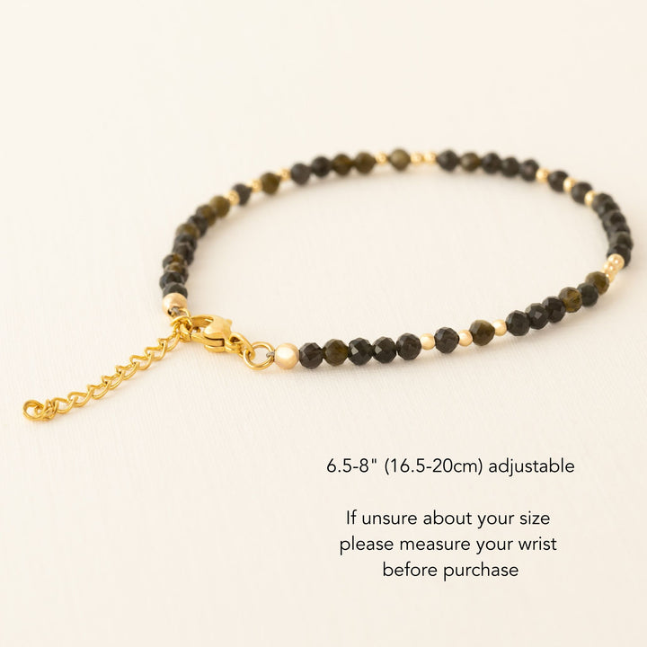 black obsidian bracelet