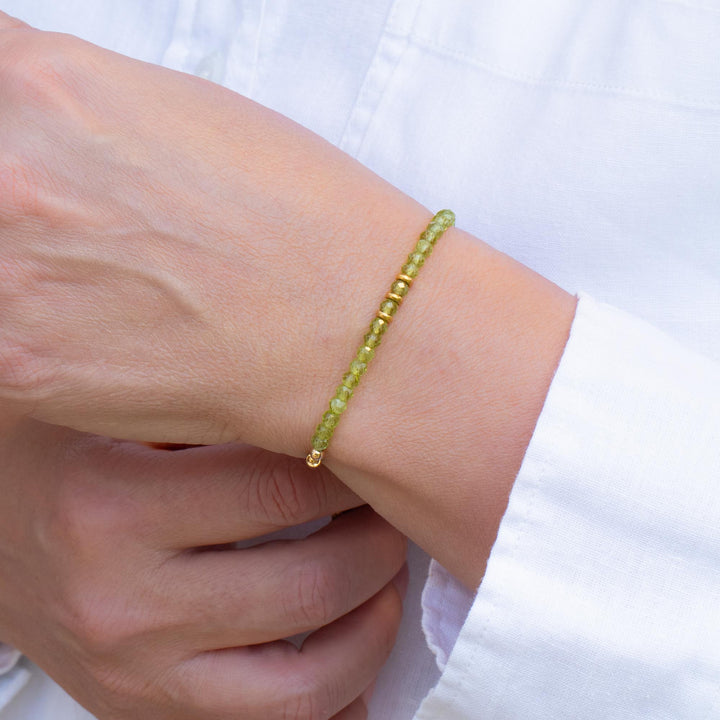 Peridot Birthstone Bracelet