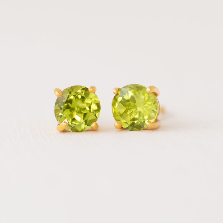 Peridot Earrings Gold