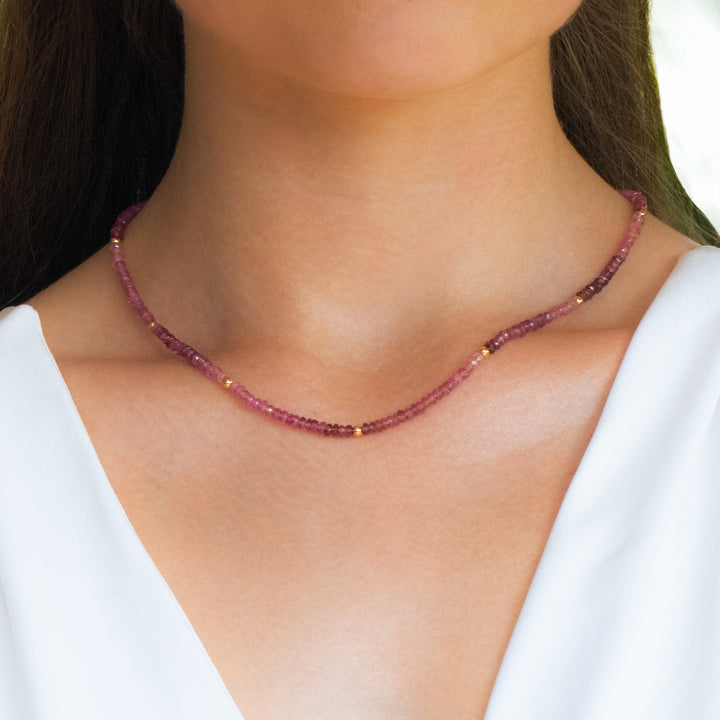 Pink Tourmaline Necklace