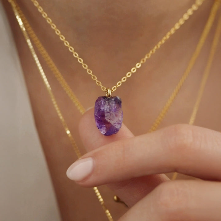 Amethyst Crystal Necklace