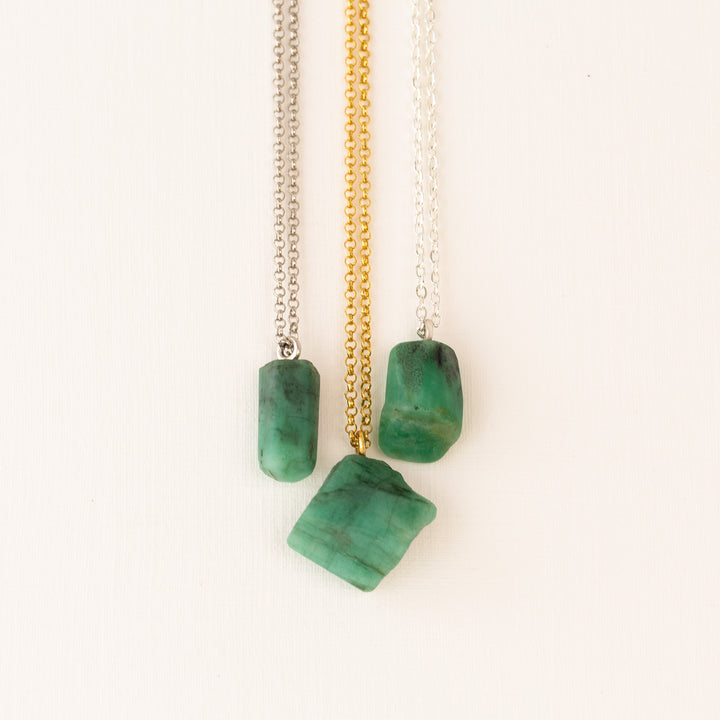 Mens emerald pendant
