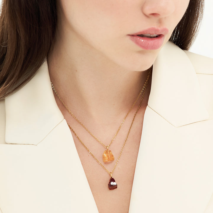 Citrine Crystal Necklace