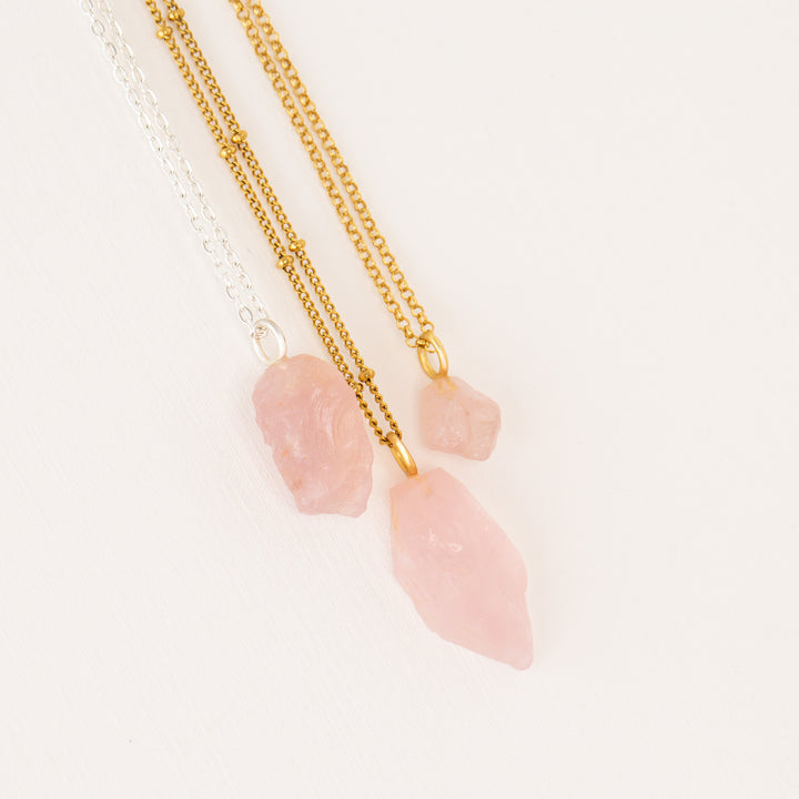 rose quartz necklace for men