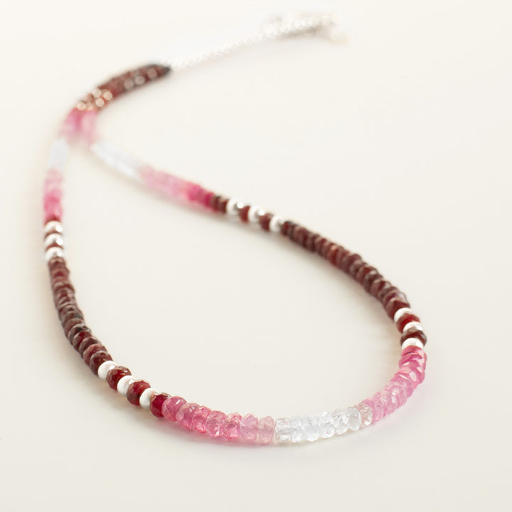 Silver Ruby Necklace