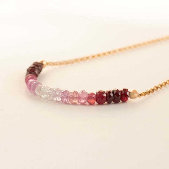 Ombré Ruby Necklace