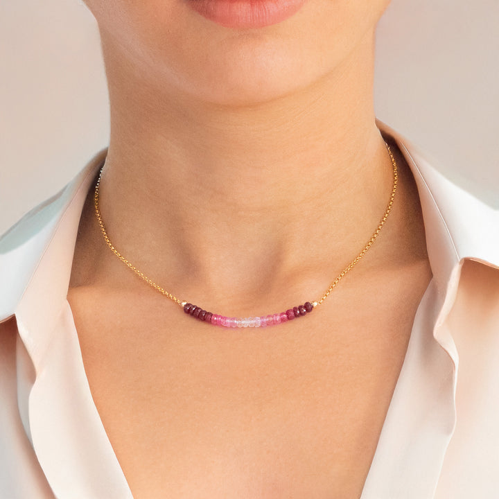 Ombré Ruby Necklace