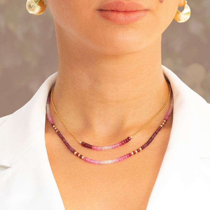 Ombré Ruby Necklace