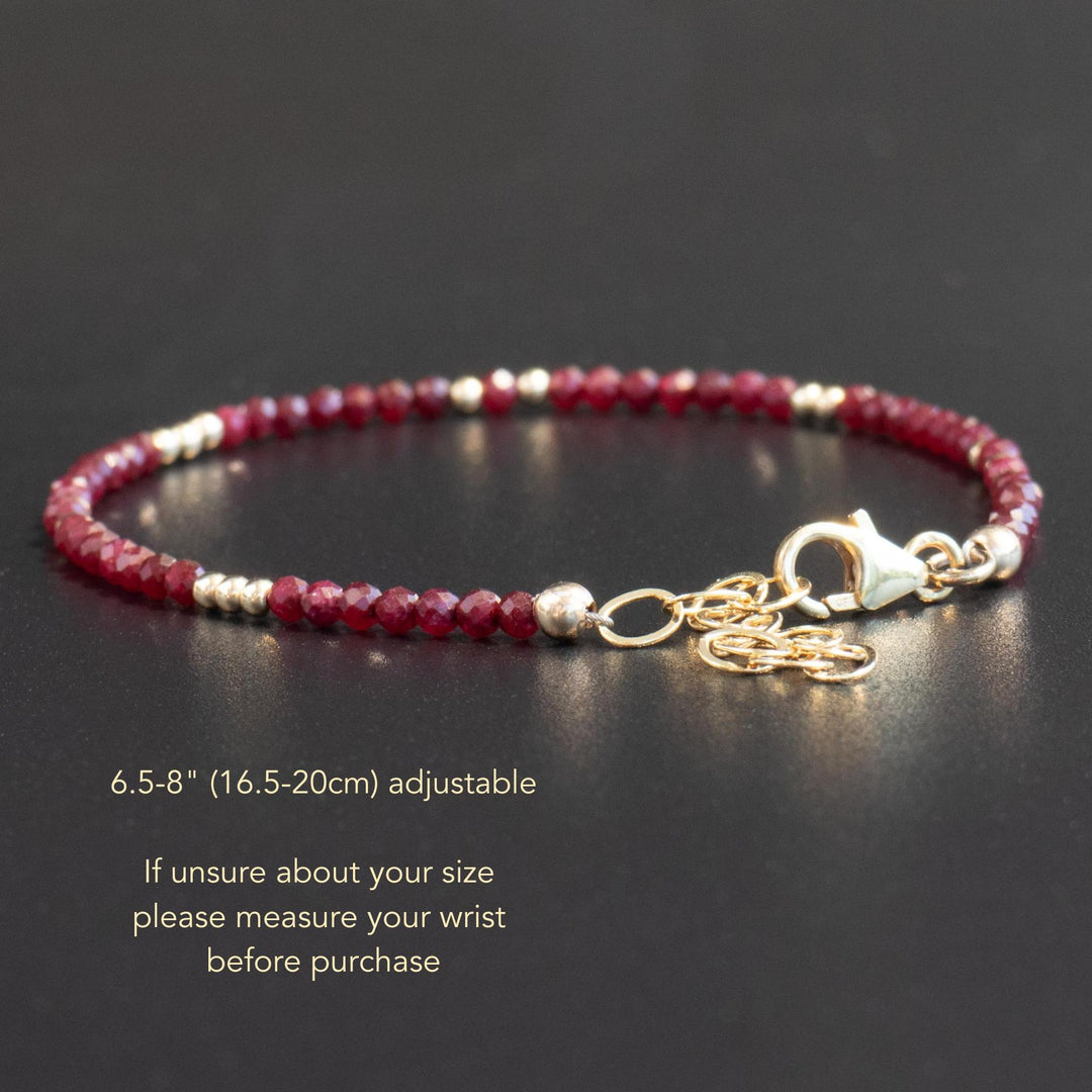 Ruby Gold Bracelet