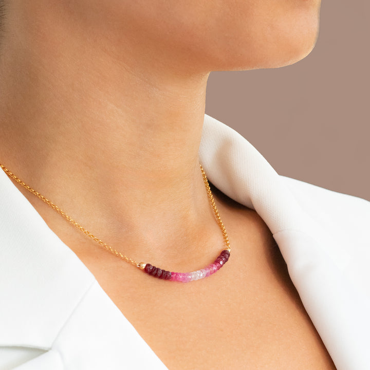 Ombré Ruby Necklace