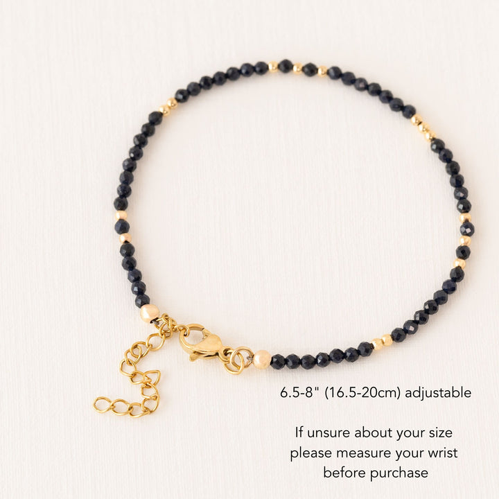 sapphire birthstone bracelet