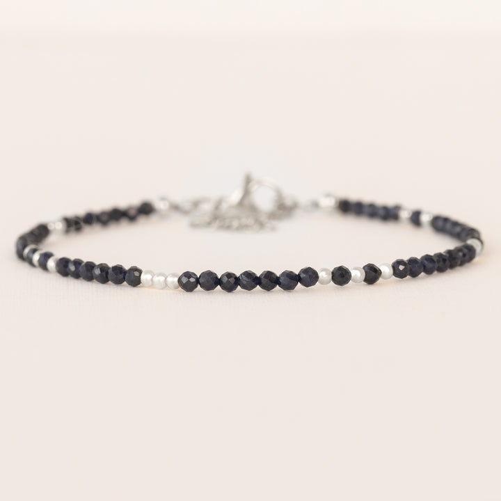 sapphire bracelet silver