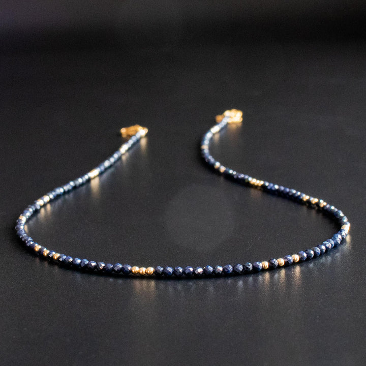Dark Blue Sapphire Necklace