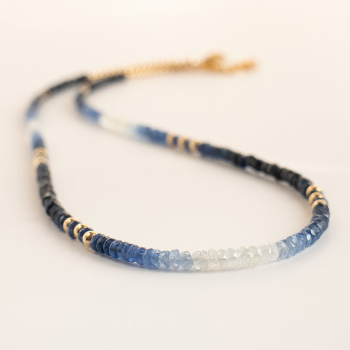 Beaded Sapphire Necklace