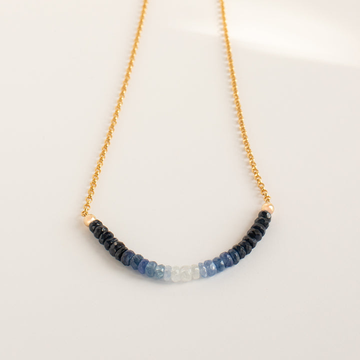 Sapphire Necklace Gold