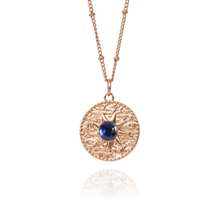 Rose Gold and Sapphire Necklace