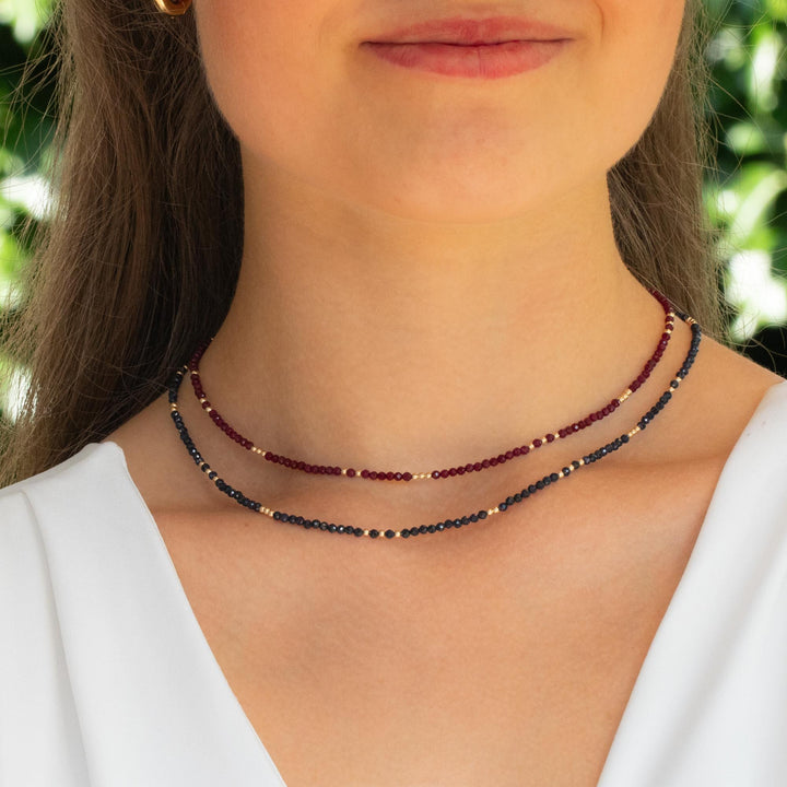 Ruby and Sapphire Necklaces