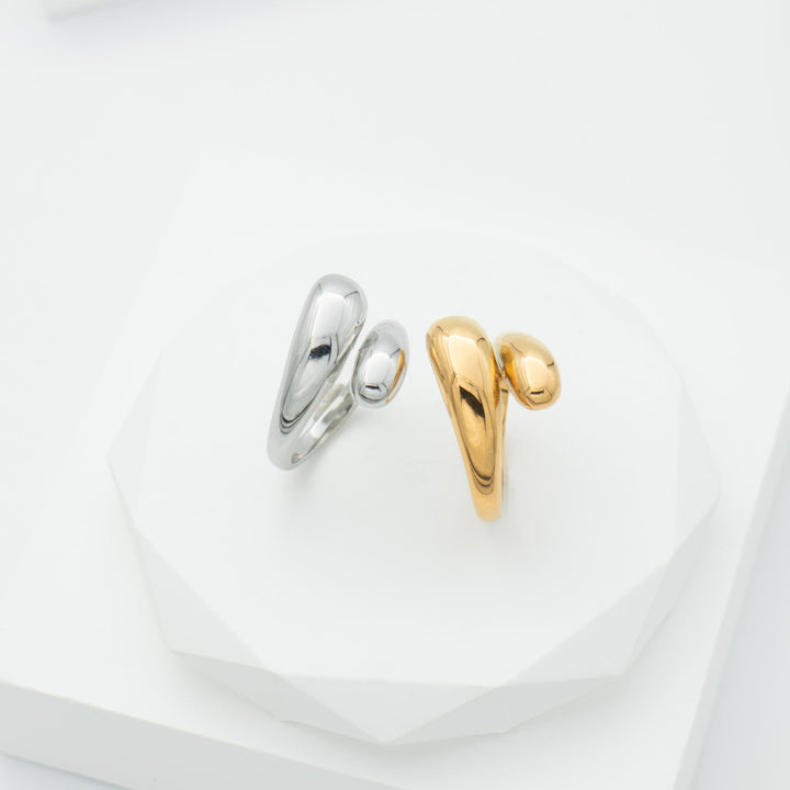 Chunky Open Dome Ring Gold & Silver