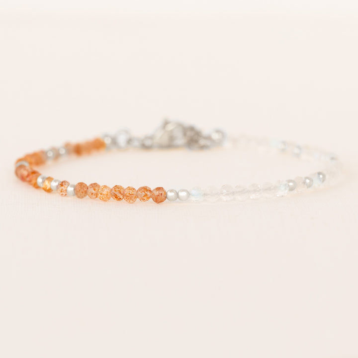 sunstone and moonstone bracelet