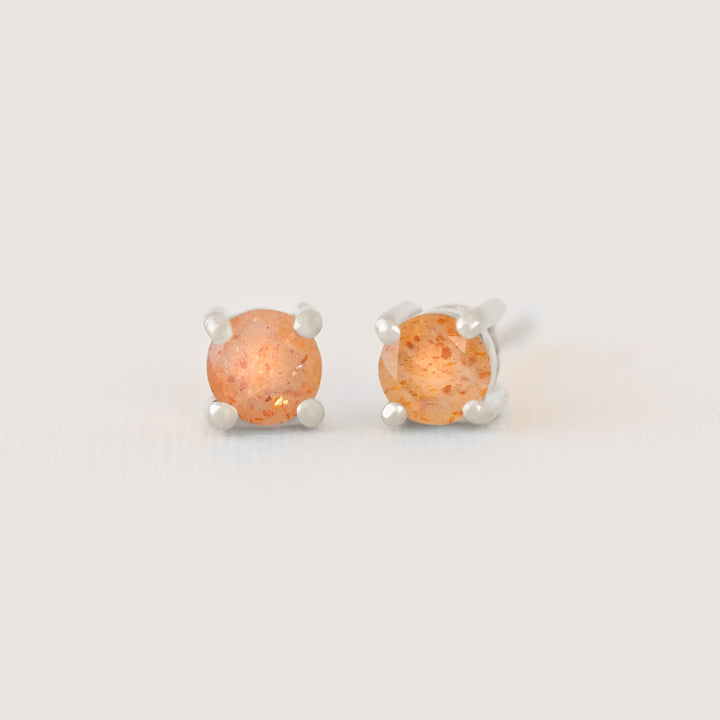 Sunstone Stud Earrings